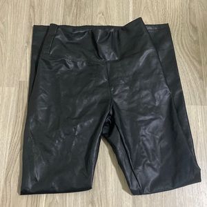 Black Leather Leggings